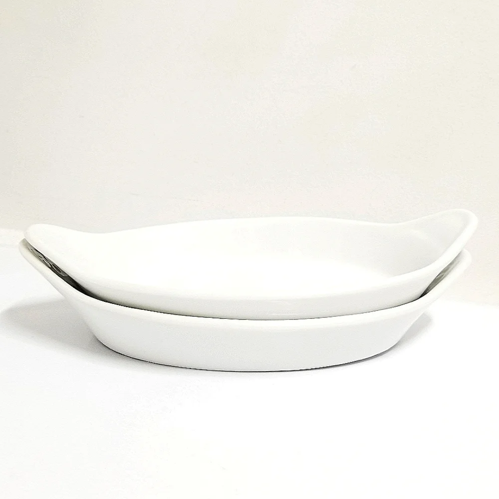 Royal Worcester Gourmet Oven China Oval Au Gratin Dishes Sz 8 Shape 42